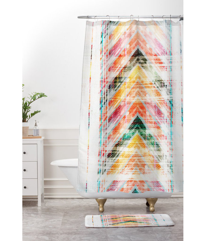 Tapis pour salle de bain chevron