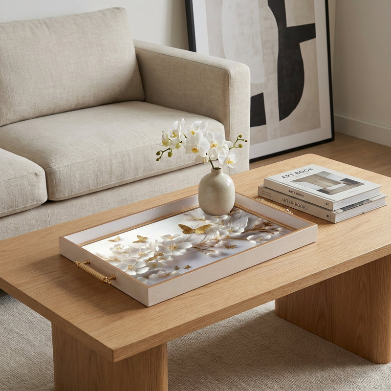 Plateau en verre Aurelia