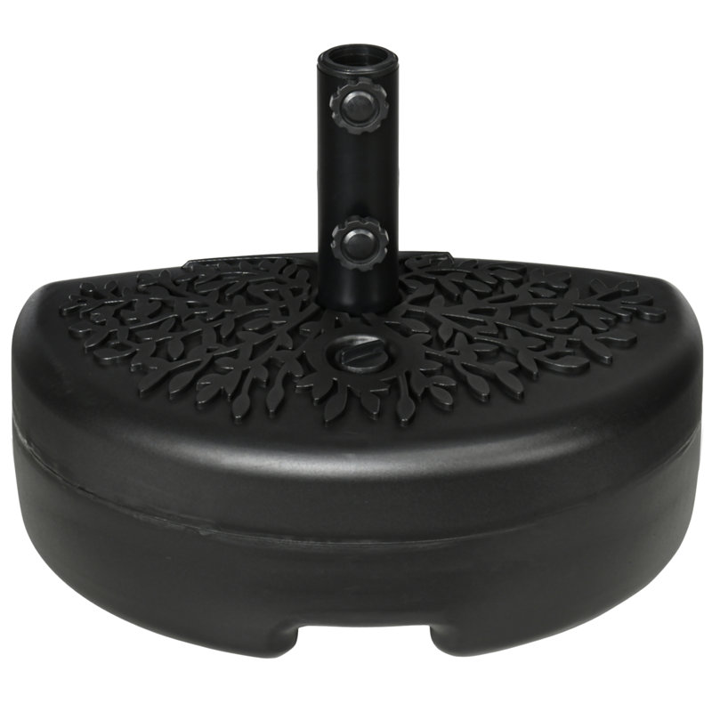 Porte-parapluies demi-rond Outsunny