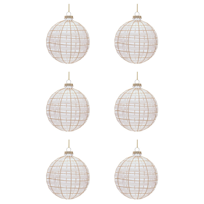 Ensemble de 6 boules en verre