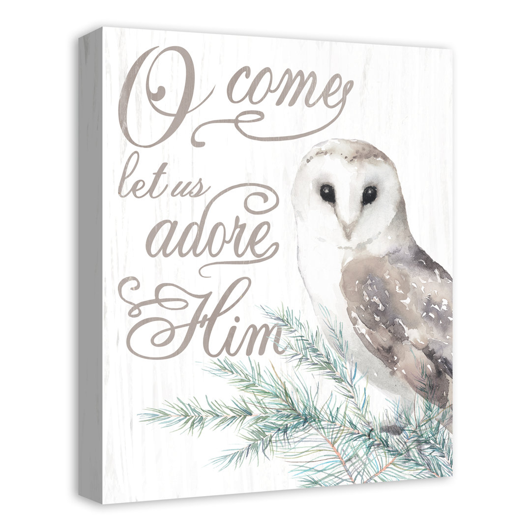 " O Come Let Us Adore Him Owl " The Holiday Aisle®