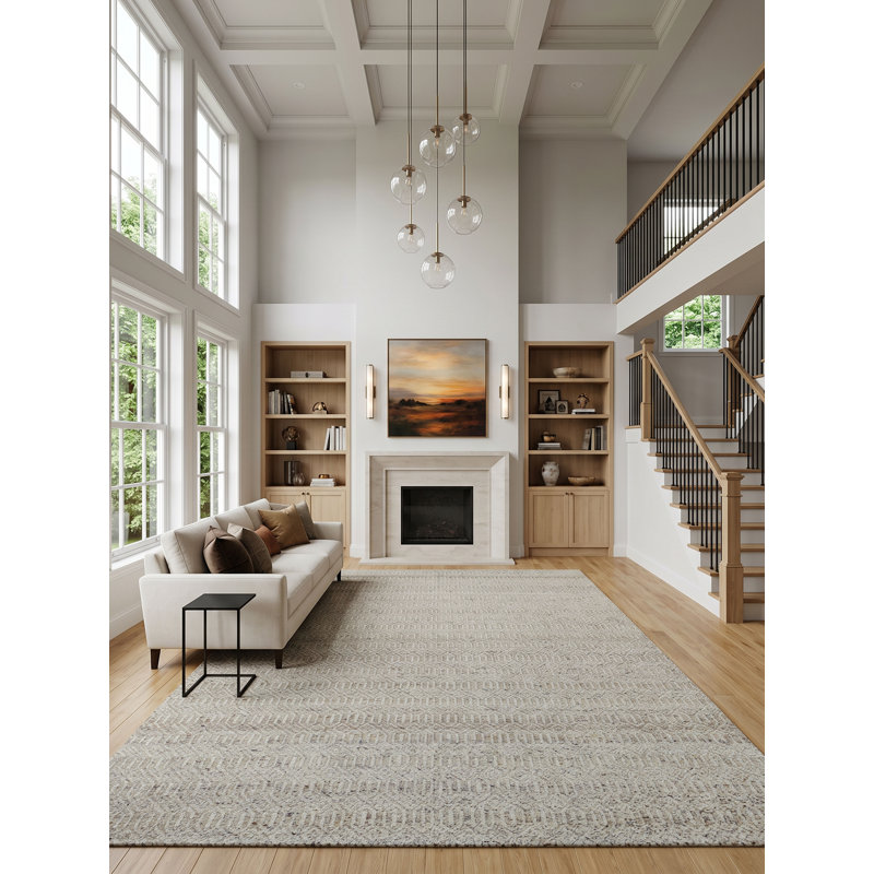 Mantra Area Rug in Beige, Rectangle 12' x 15'