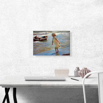 " Girl On The Beach 1910 " by Joaquin Sorolla Y Bastida Painting Print