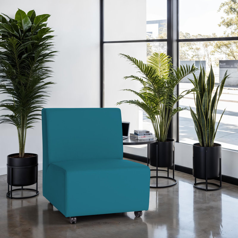 Fauteuil mobile rembourré Pro Series - noir, Vert