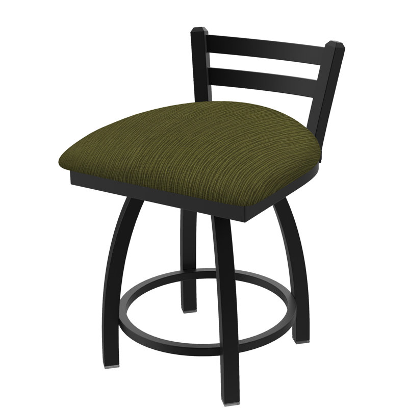 Tabouret de coiffeuse Jackie, Tissu-graphique alpin, Noir froissé