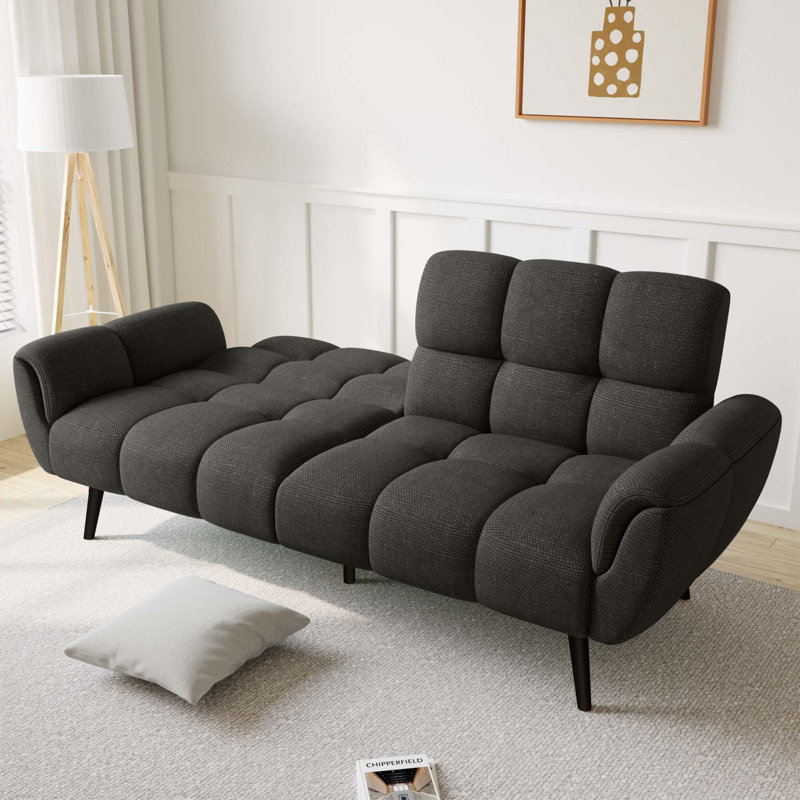 3 Seater Sofa Bed, Dark Grey