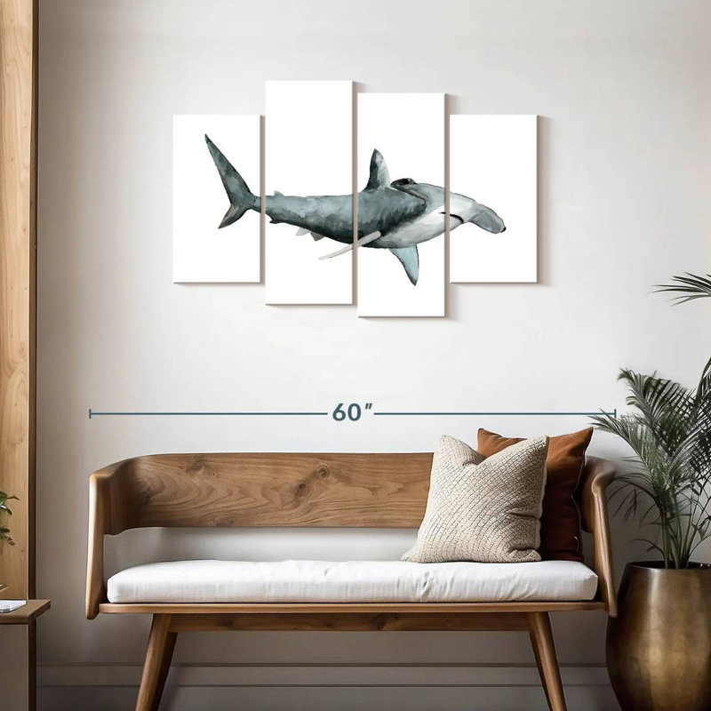 Sea Life Hammerhead Shark, H 27 po x l 43 po