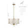 4-Light Natural Capiz Shell Drum Chandelier