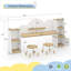 Kids Study Desk With Bookshelves And 2 Stools