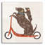 Art mural en verre Doxie Ride-630116352