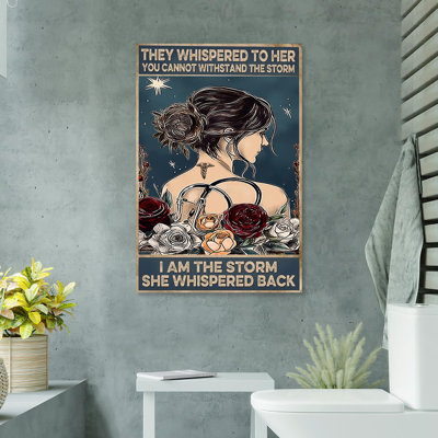 «Doctor I Am the Storm», impression sur toile