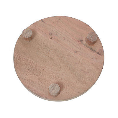 Table ronde en bois d'acacia
