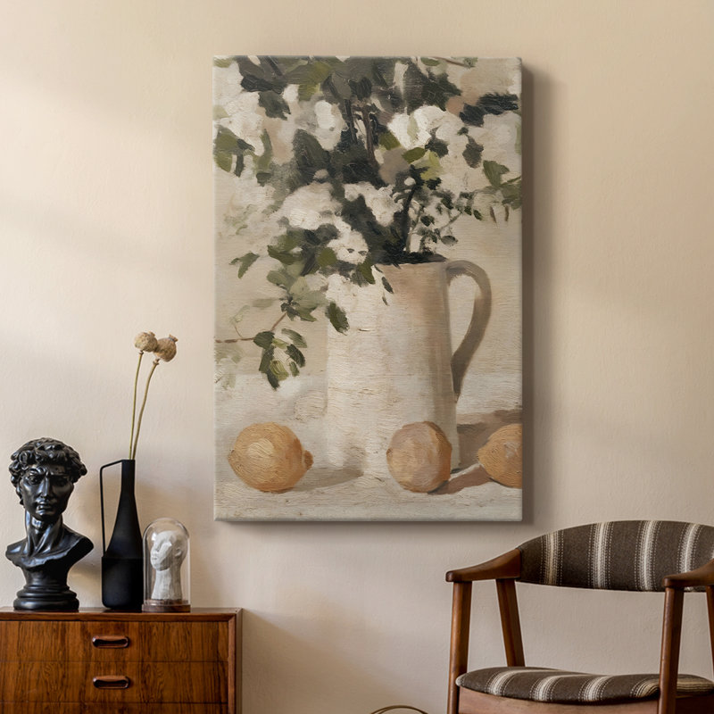 Imprimé floral rétro LX - galerie Cavas sur mesure, H 48 po x l 32 po
