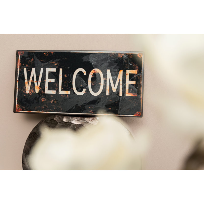 Welcome - No Frame Print on Metal
