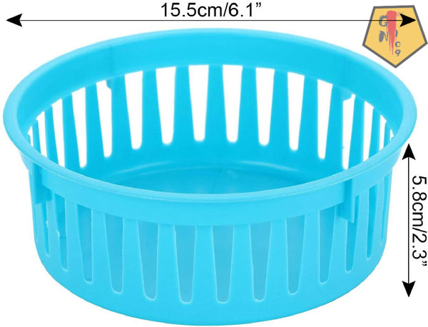 Blue Plastic Fruit Basket Set