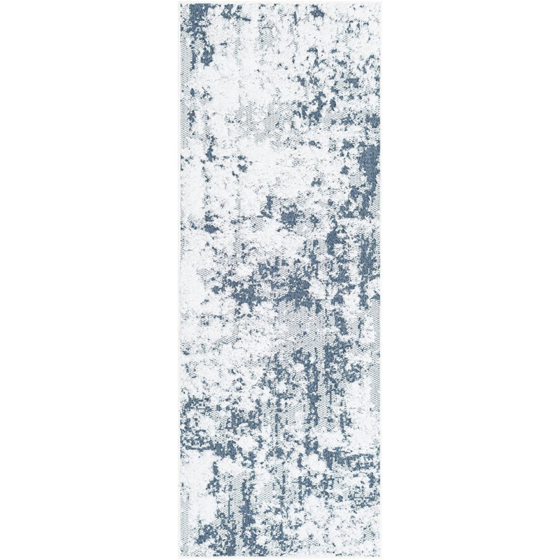 Cotton Abstract Indoor Rug, Runner 2'3" x 6'1"