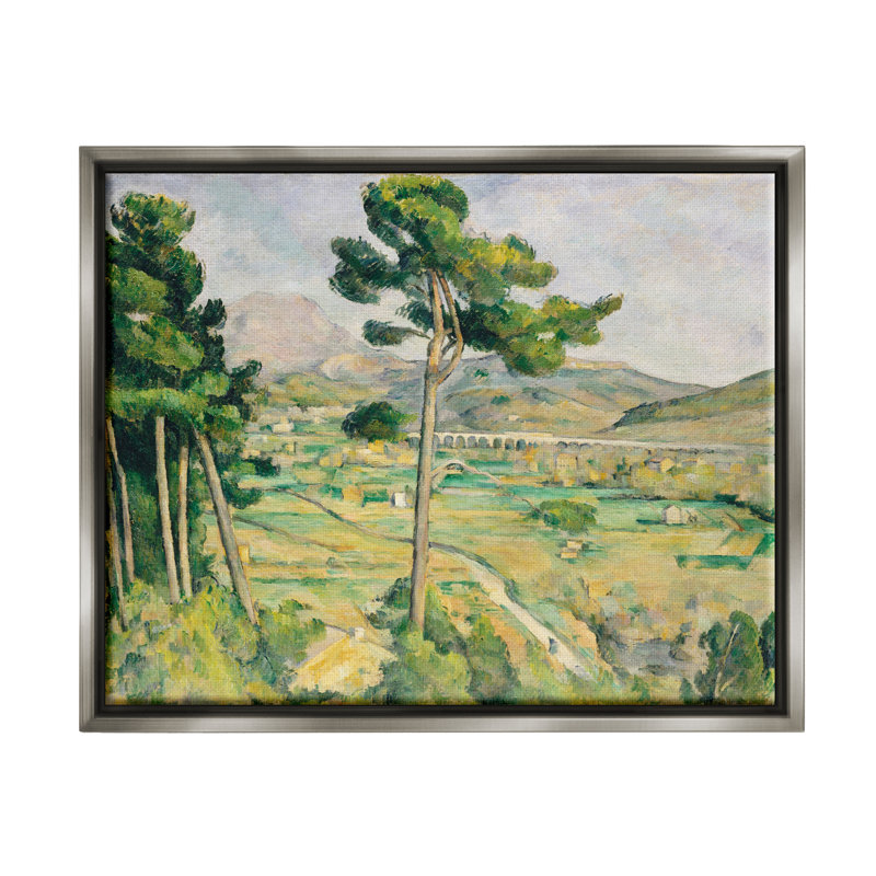 Art mural sur toile de paysage champêtre, L 17 po x H 21 po, Cadre flottant gris lustré