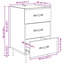 40cm W Manufactured Wood Bedside Table-41414256