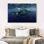 Baleines à bosse sur toile-1078703530