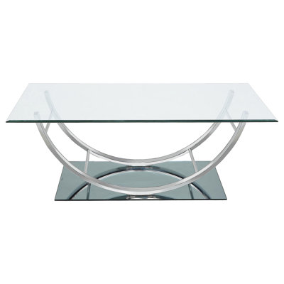 , Glass, Rectangular, U - Shaped, Coffee Table, Easy Maintenance, Workspace Optimization, Modern Settings Glass Top, Smooth Curved Design, Comfort, Aesthetic, Contemporary Living Areas