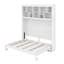 Grand lit escamotable avec tablettes supérieures et USB-972517224