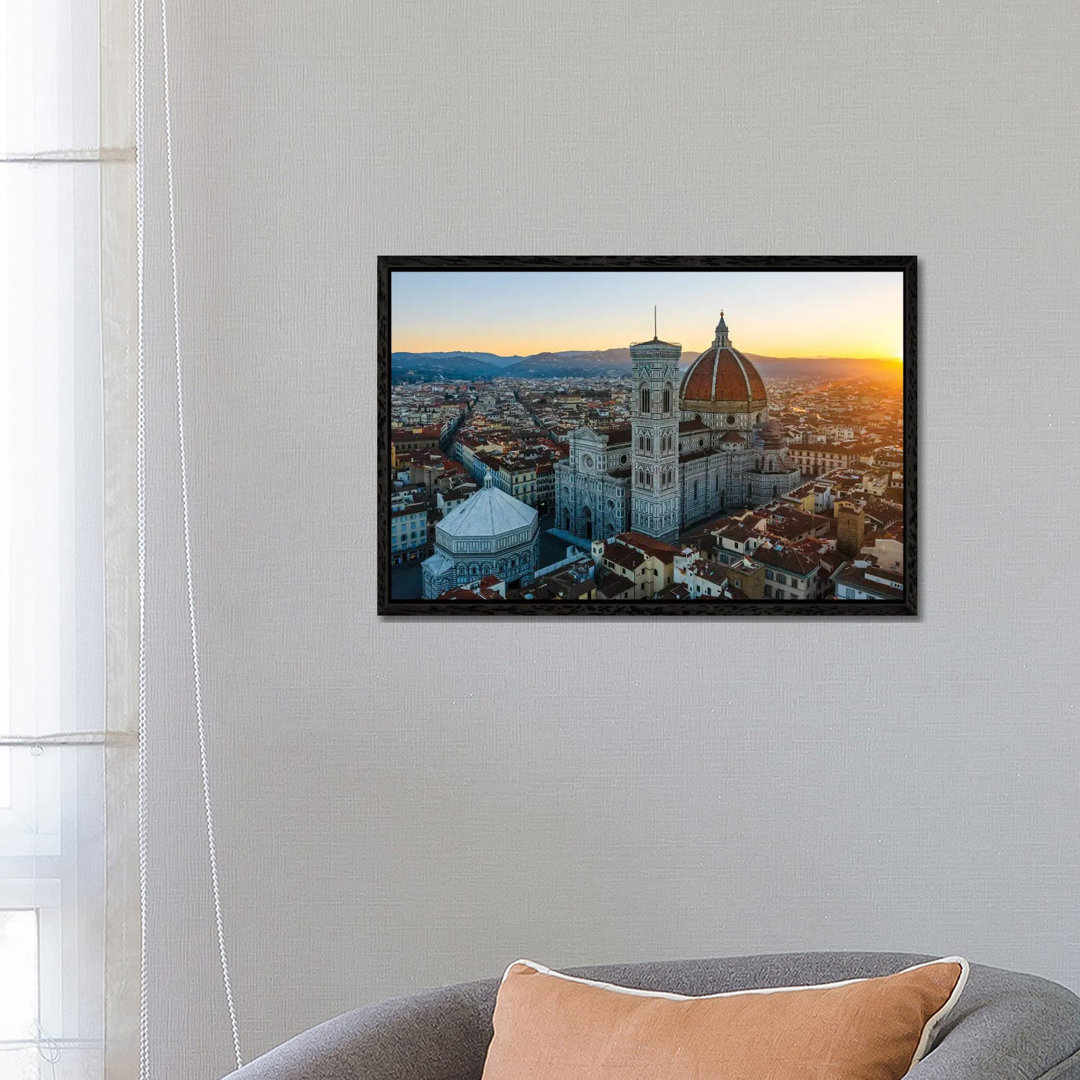 Sonnenaufgang in Florenz, Italien von Matteo Colombo - Galerie-umwickelte Leinwand Giclée auf Leinwand