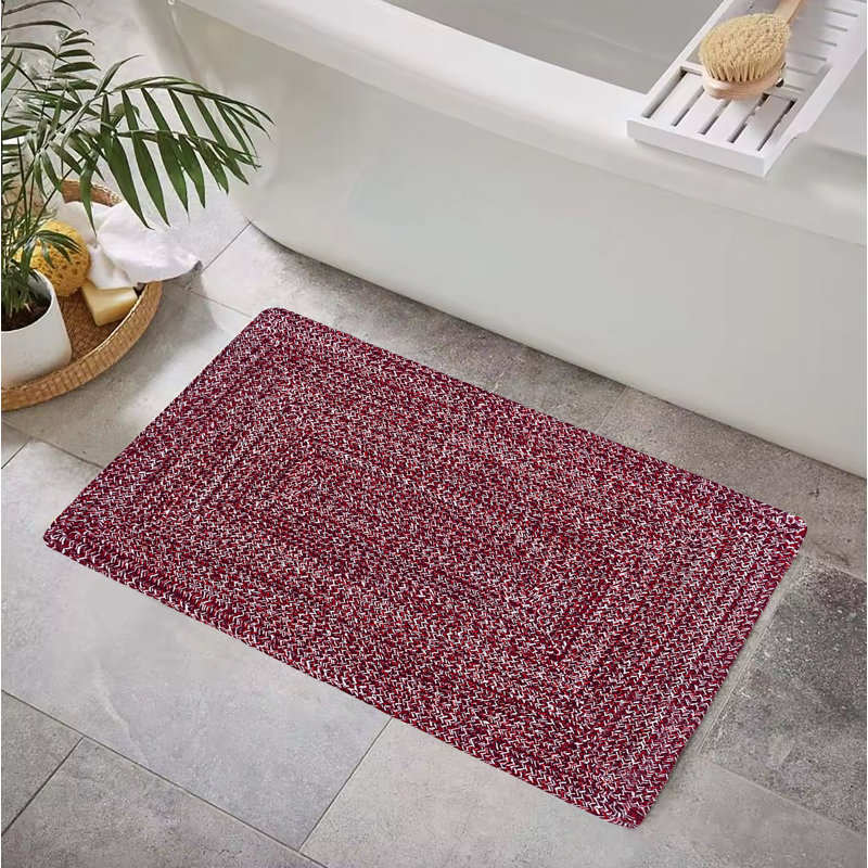 Tapis bohémien réversible en coton naturel, Rectangle 2 pi 25 po x 3 pi 5 po