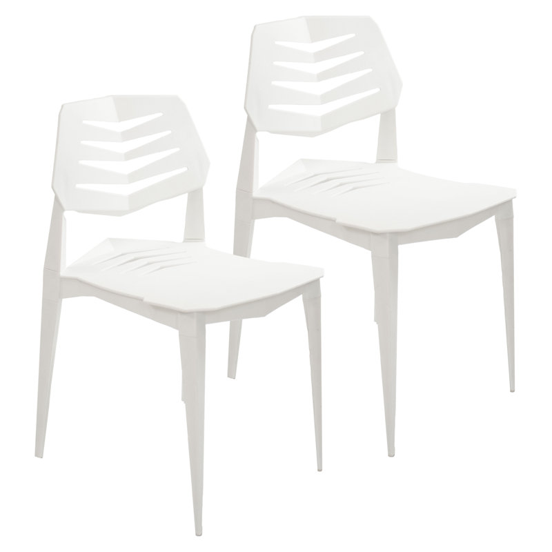 Ensemble de 2 chaises Janemarie, Blanc