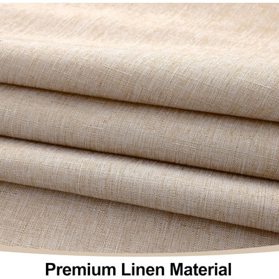 Rectangle Linen Tablecloth, Waterproof Spillproof Anti-Wrinkle Burlap Table Clot