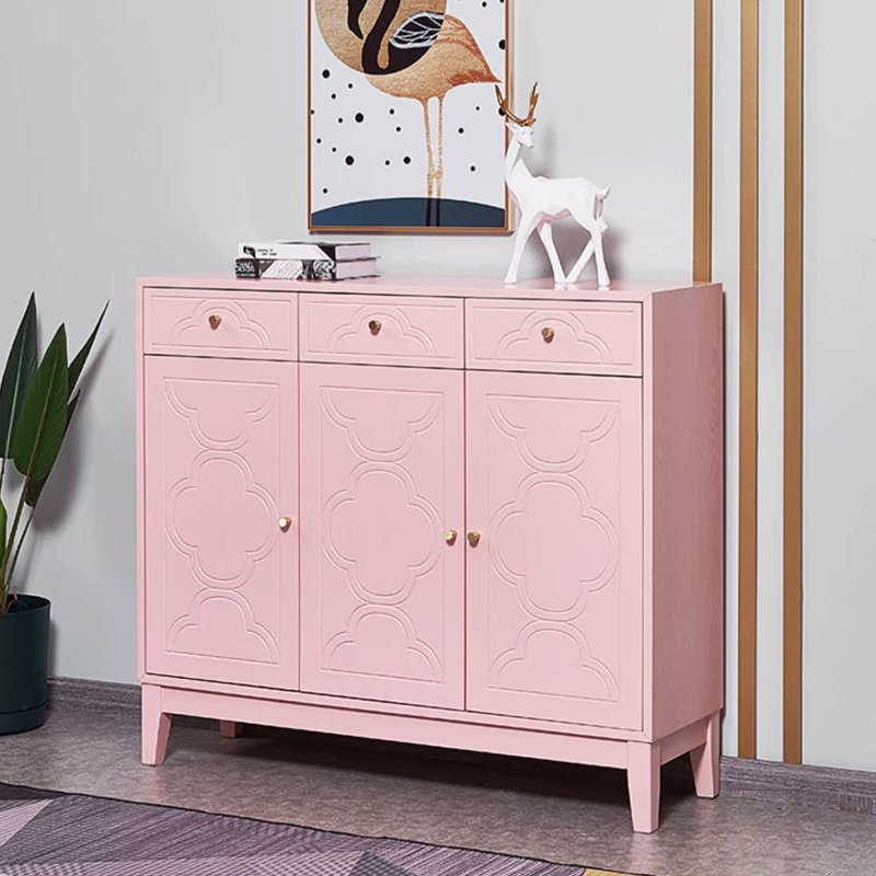 Versatile 3-Drawer 3-Door Entryway Accent Cabinet