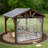 98.43"H Clear Outdoor Clear Awning Waterproof PVC Curtain Rain Shelter for Patios, Decks & Campsites-115294818-61452664