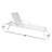 Mykonos Outdoor Rust-Resistant Metal Chaise Lounge
