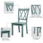 Aloyzas 46cm H Solid Wood Slat Back Side Chair in Green