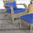 Outsunny Patio Wicker Adirondack Chair With Ottoman, Outdoor Fire Pit Chair With Cushions, High-Back, Large Seat & Armrests For Deck, Garden & Backyard-324234466-324234468