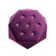 Polygone diamant, velours mauve, pratique, multi-usage, repose-pieds, rangement, salon élégant, maison, siège, espace de rangement-1257943695