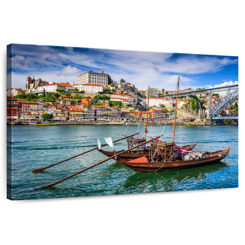 Hannes Douro River Fishing Boats, 30" H x 45" W