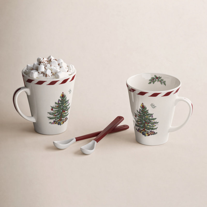 Spode Christmas Tree Peppermint Coffee Mug