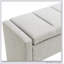 Banc de bout moderne avec rangement, grand tabouret de repose-pieds rembourré, banc de meuble-lavabo de fenêtre confortable pour salon, chambre à coucher, dortoir, table basse, lin foncé-1478655903