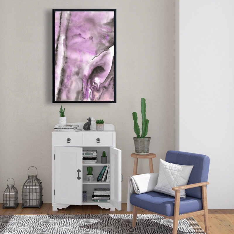 Impression mauve sur toile