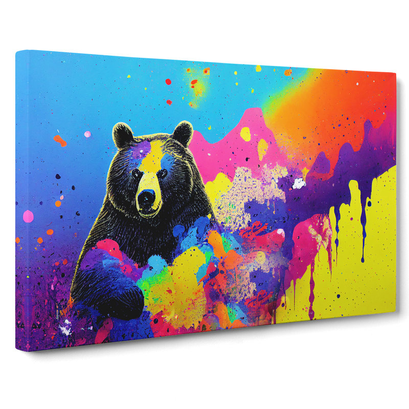 Bear Splash Vol.6 Abstract - Wrapped Canvas, 50cm H x 76cm W x 3cm D