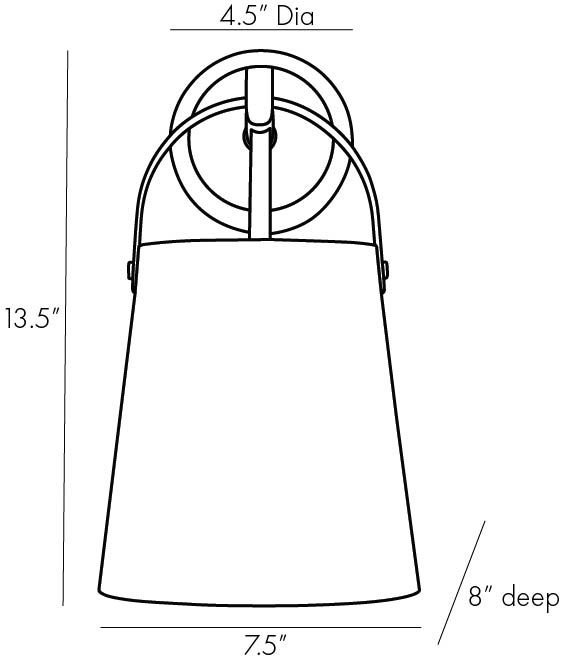Ian 1 - Light Armed Sconce