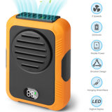 Portable Waist Fan with Digital Display 3 Speeds USB Rechargeable Clip On Fan