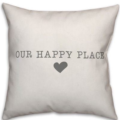  Coussin décoratif intérieur / extérieur Our Happy Place