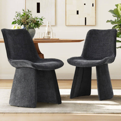 Hennigan Textured Fabric Dining Chairs