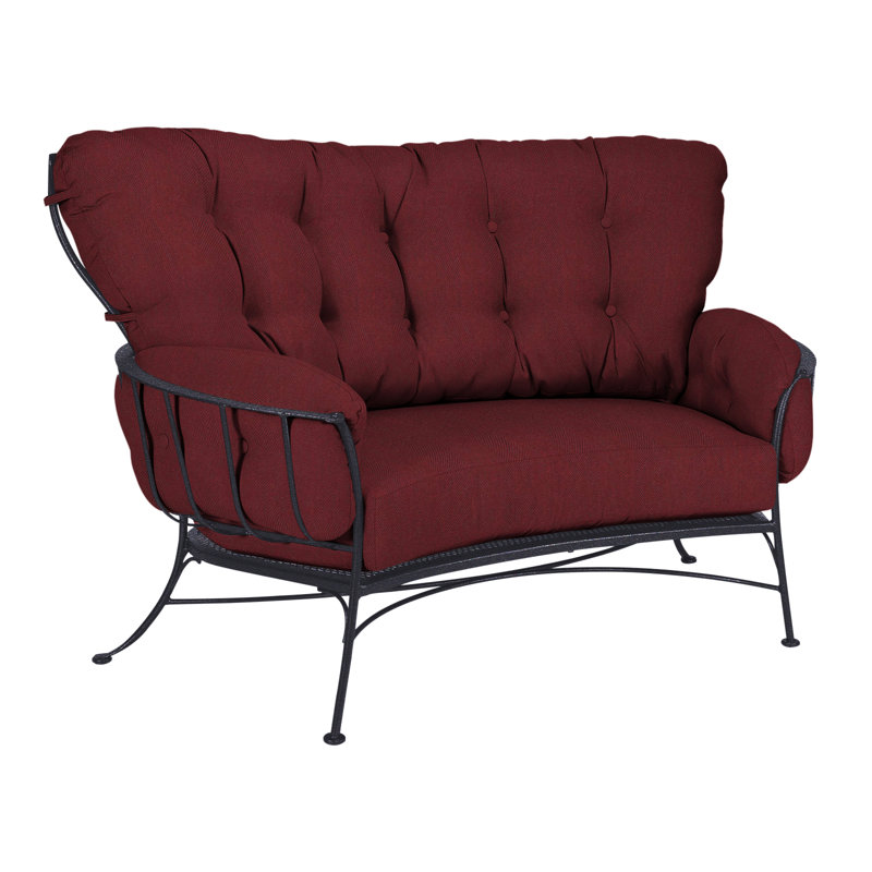 Monterra Outdoor 2 - Seat Loveseat, Graphite, Alcazar Redwood