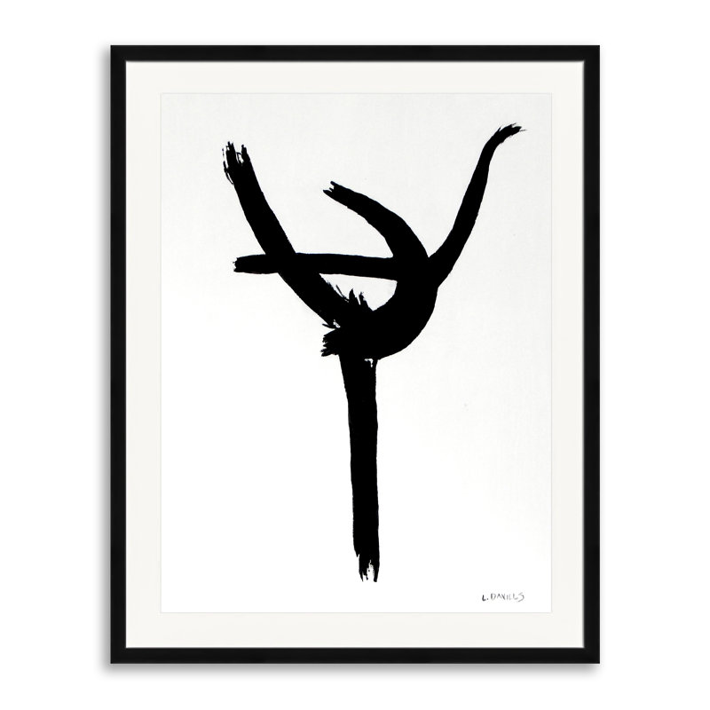 Arabesque Print by Lisa Daniels, Black Framed Paper, 31.25" H x 25.25" W