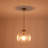 1-light Ribbed Glass Single Pendant-1277257772