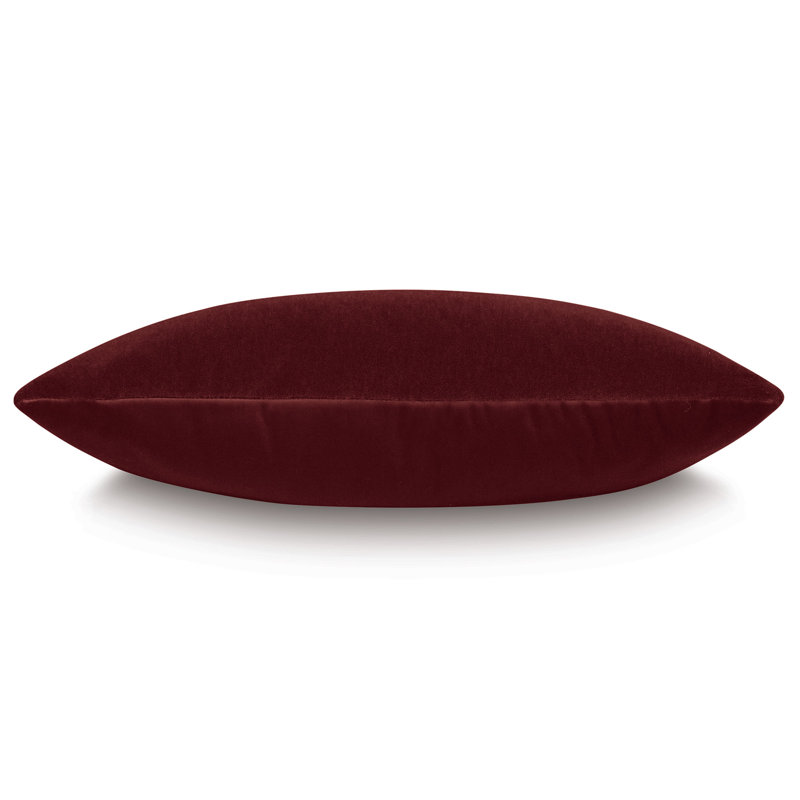 Brahms Alpaca Decorative Pillow In Merlot, Rectangle 13"H x 22"W, Merlot