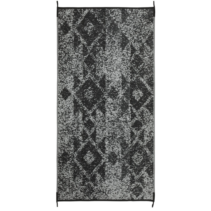 Costa Rica Grey Outdoor Rug, Runner 9' x 18'