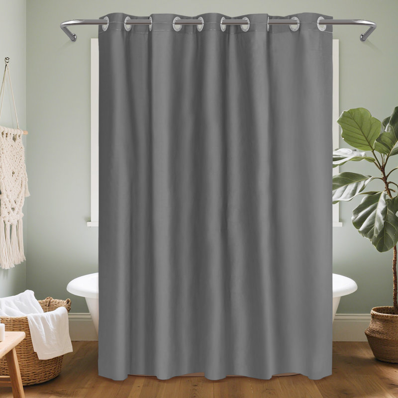 Rideau de douche imperméable à l'épreuve du soleil 8G PEVA Soleil, Gris foncé